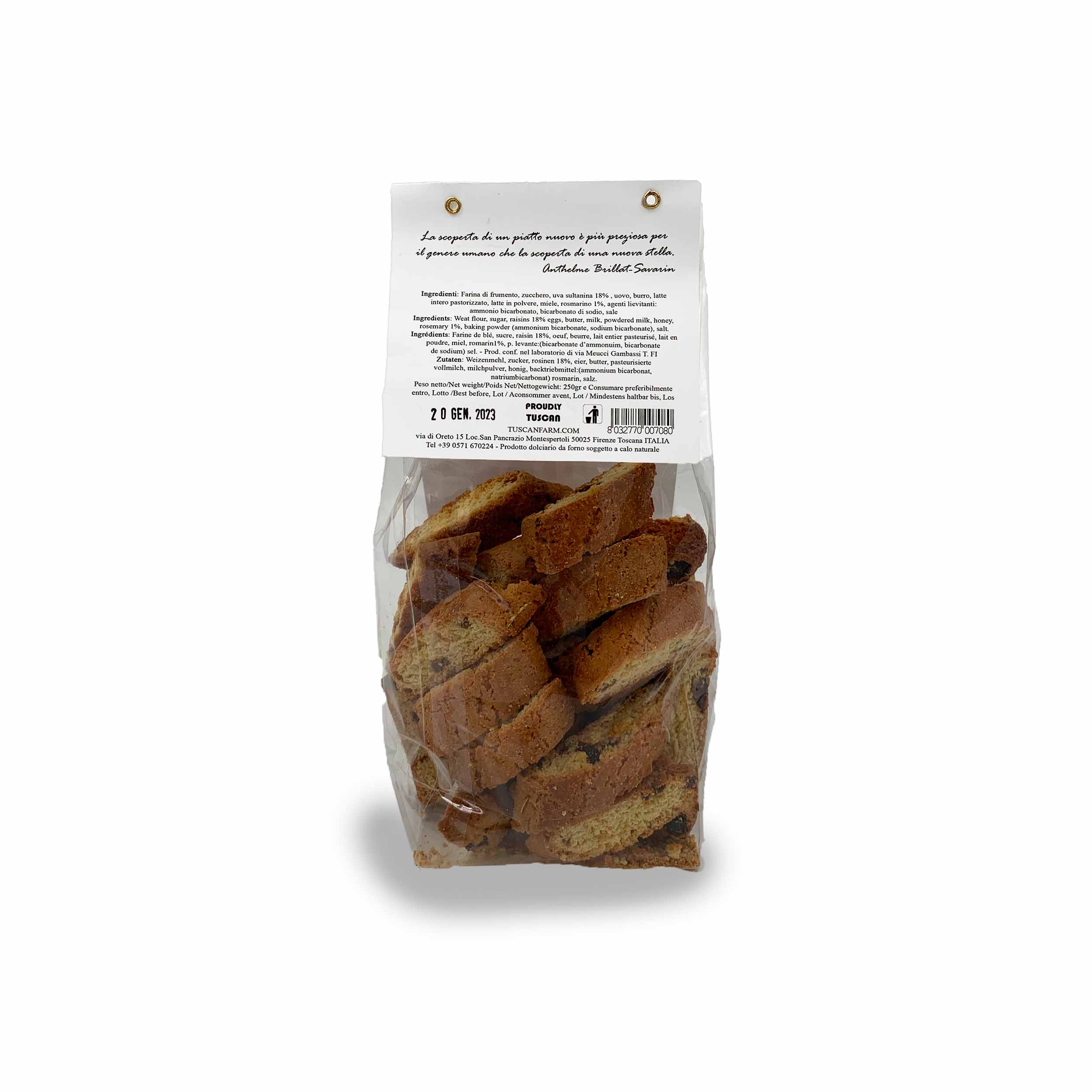 Cantuccini Chiantigiani (rosmarino e uvetta) - immagine 2