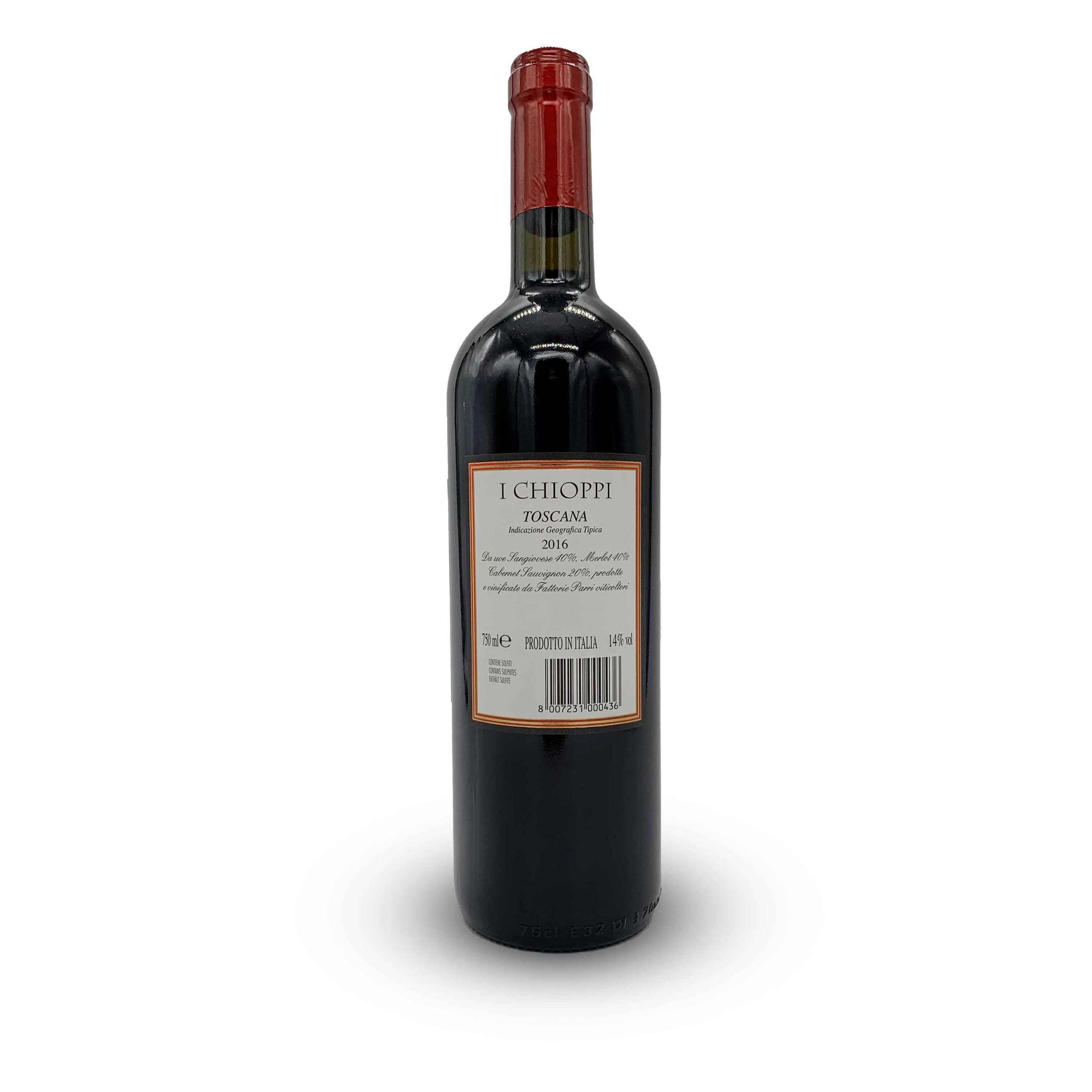 I Chioppi Rosso Toscano IGT 750 ml - immagine 2